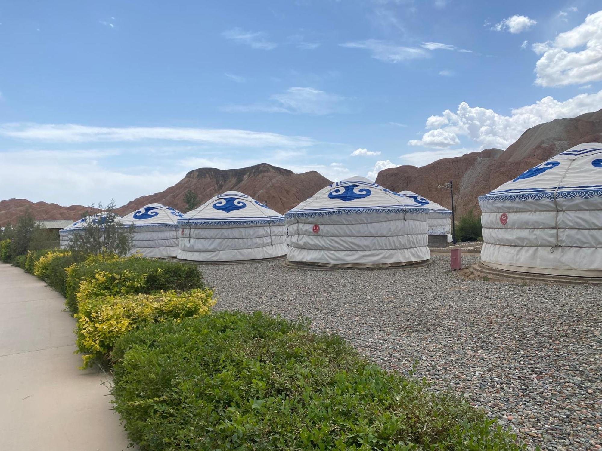 Hotel Kaoshan Tent Zhangye Exterior foto