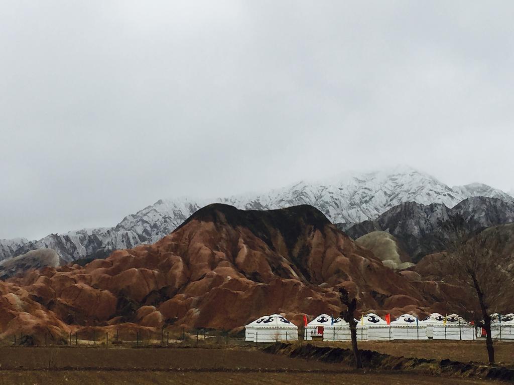 Hotel Kaoshan Tent Zhangye Exterior foto