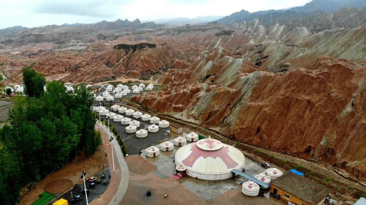 Hotel Kaoshan Tent Zhangye Exterior foto